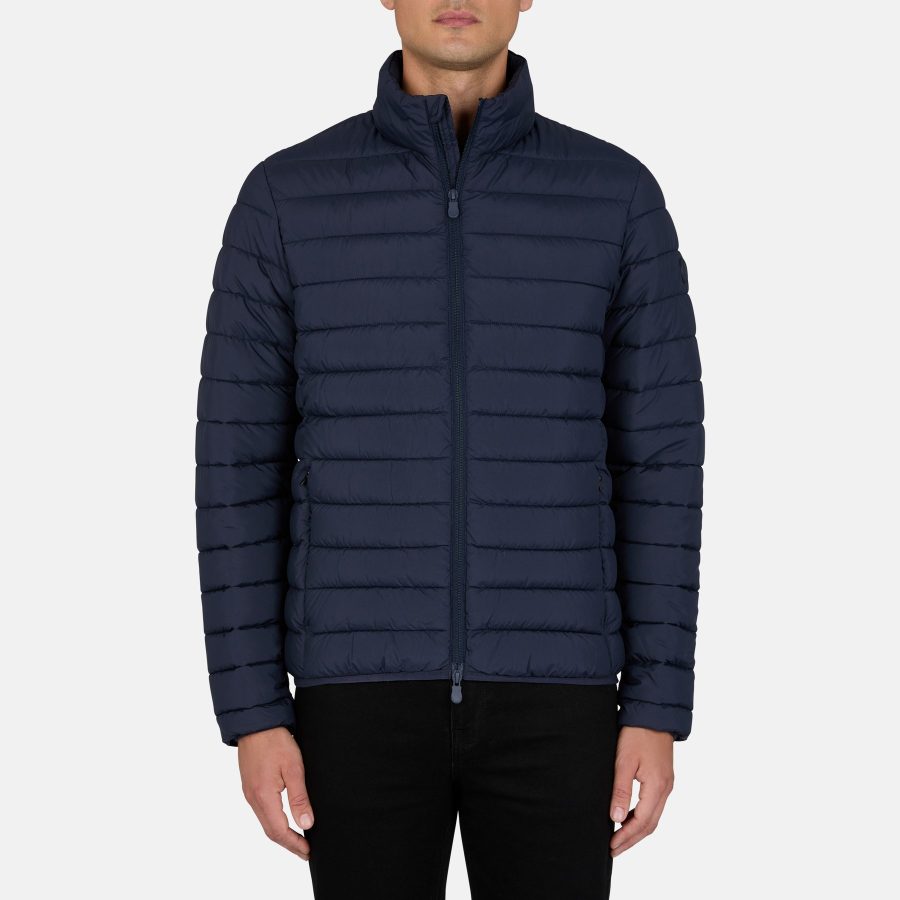 save the duck giubbino uomo d32430m modello lewis senza cappuccio colore blue black 90010